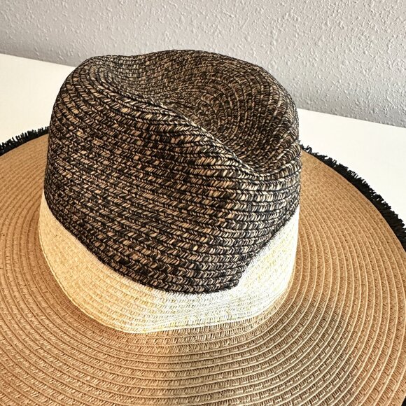 Collection XIIX | Women's Floppy Sun Hat | Black Cream | Size: OS - Picture 7 of 8